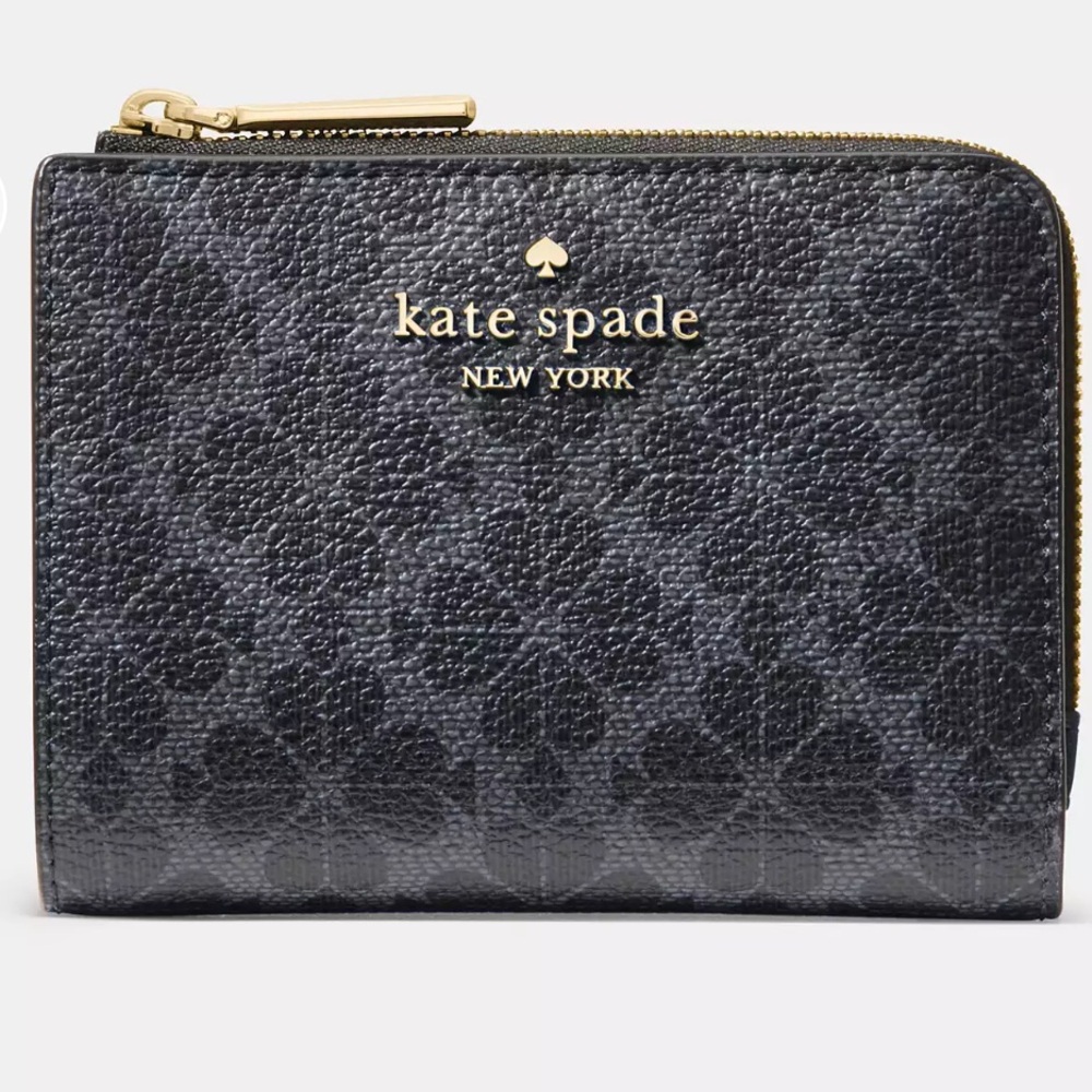 Spade Flower Small L-zip Wallet